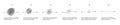 Complex and simple line path set. Scribble line knot from complicated to simplicity shape