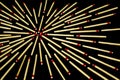 Complex star design with matches, from side, isolated Royalty Free Stock Photo