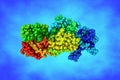 Complex structure of human monoclonal antibody with SARS-CoV-2 nucleocapsid protein NTD. Rendering based on protein data