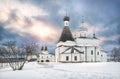 Complex of temples in the Ferapontov Belozersky monastery