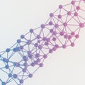 A complex, three-dimensional network structure composed of interconnected spheres