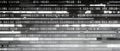 Abstract digital data stream with binary code and glitch effects in grayscale Royalty Free Stock Photo