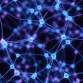 Are connected by thin lines creating a neural or molecular structure Royalty Free Stock Photo