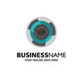 Complexity, Business, Challenge, Concept, Labyrinth, Logic, Maze Business Logo Template. Flat Color Royalty Free Stock Photo