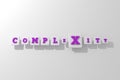 Complexity, business keyword. For web page, graphic design, texture or background