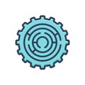 Color illustration icon for Complexity, labyrinth and maze