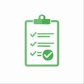 Compliance and Approval Checklist Vector Icon Royalty Free Stock Photo