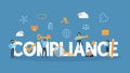 Compliance concept illustration.