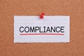 Compliance Concept Note Royalty Free Stock Photo