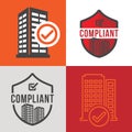 In Compliance Graphic Icon Set