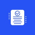 Compliance icon for web, vector