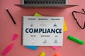 COMPLIANCE REGULATORY COMPLIANCE Business metaphor and technolog Royalty Free Stock Photo