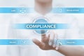 Compliance Rules Law Regulation Policy Business Technology concept