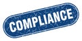 compliance sign. compliance grunge stamp.