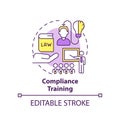 Compliance training concept icon Royalty Free Stock Photo