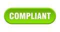 compliant button. rounded sign on white background