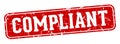 compliant rectangular sign. compliant stamp Royalty Free Stock Photo