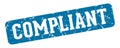 compliant rectangular sign. compliant stamp Royalty Free Stock Photo