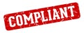 compliant rectangular sign. compliant stamp Royalty Free Stock Photo