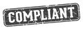 compliant rectangular sign. compliant stamp Royalty Free Stock Photo