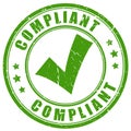 Compliant vector stamp Royalty Free Stock Photo