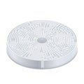 Complicated round labyrinth in isometric view on white Royalty Free Stock Photo