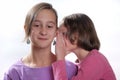 Complicity between sisters Royalty Free Stock Photo