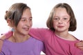 Complicity between sisters Royalty Free Stock Photo