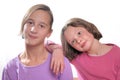 Complicity between sisters Royalty Free Stock Photo