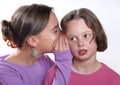 Complicity between sisters Royalty Free Stock Photo