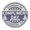 Compliment Day, January 24 Royalty Free Stock Photo