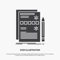 Component, data, design, hardware, system Icon. glyph vector gray symbol for UI and UX, website or mobile application Royalty Free Stock Photo