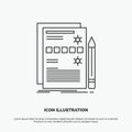 Component, data, design, hardware, system Icon. Line vector gray symbol for UI and UX, website or mobile application Royalty Free Stock Photo