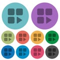 Component play color darker flat icons