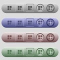Component play icons on horizontal menu bars