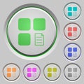 Component properties push buttons