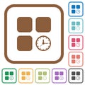 Component timer simple icons