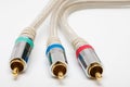 Component video cable Royalty Free Stock Photo