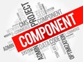 Component word cloud Royalty Free Stock Photo