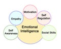 Components of Emotional Intelligence Royalty Free Stock Photo