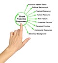 Components of Health Promotion Programme Royalty Free Stock Photo