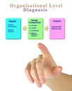 Components of Organisational Level Diagnosis Royalty Free Stock Photo