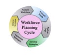 Workforce Planning Cycle Royalty Free Stock Photo
