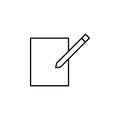 Compose edit write outline icon. Signs and symbols can be used for web, logo, mobile app, UI, UX