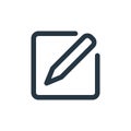 compose icon vector from text editor concept. Thin line illustration of compose editable stroke. compose linear sign for use on Royalty Free Stock Photo