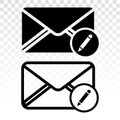 Compose message / Writing new message - line art icons for apps and websites