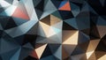 Composed of multicolored triangles and polygons primarily in shades Royalty Free Stock Photo
