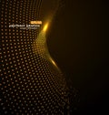 Composed of particles swirling abstract graphics