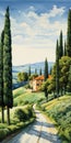 Composed Vistas: A Painting Inspired By Catherine Nolin And Giorgio Barbarelli