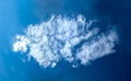 A composite cloud of several wisps of rolling vapor. Wind flow forms a rain clouds that accumulates to the required critical mass Royalty Free Stock Photo
